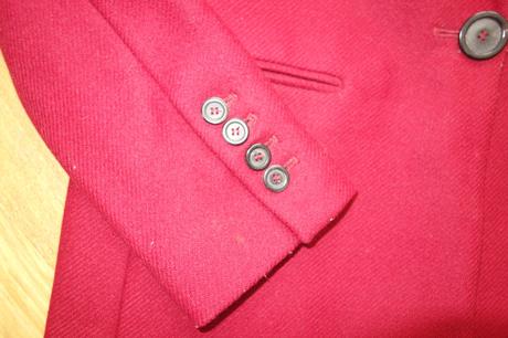 Zara burgundi kabát xs, zara,xs