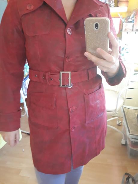 Kožený kabát značka k cero, xl