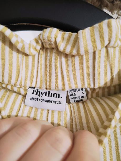 Pruhované nohavice rhytm, s