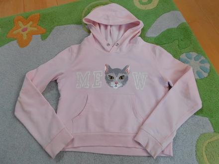 Kratšia bavlnená mikina h&m, h&m,164