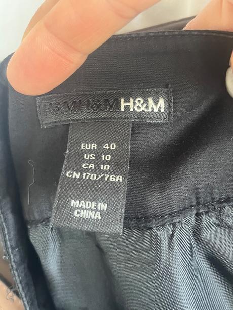 Krásna h&m bavlnená sukňa s vreckami, h&m,40