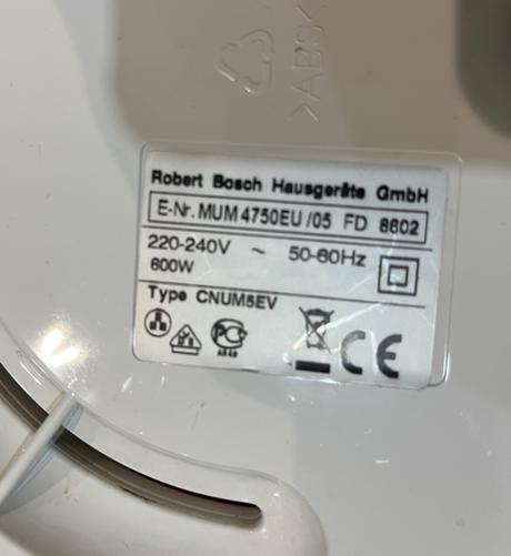 Bosch mum 4750eu/05 kuchynský robot, bosch
