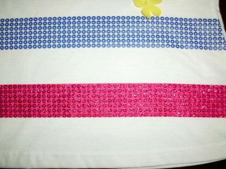 Skvelé flitríkové tričko/tunička veľ. 110/116, 110