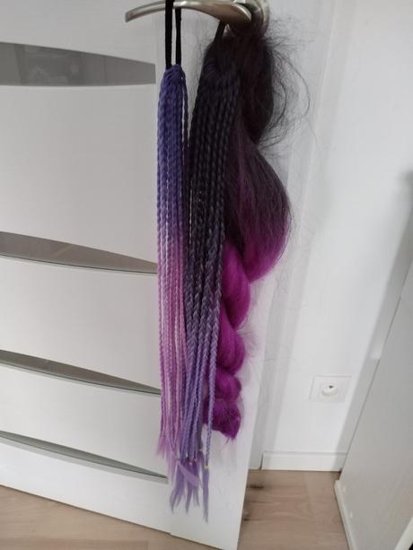 Fialovo-cierny ombree vrkoc, 