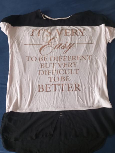 Ružovo čierne tricko, xl