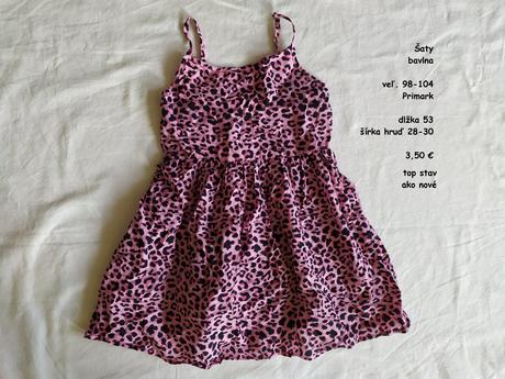 Letné šaty, primark,104