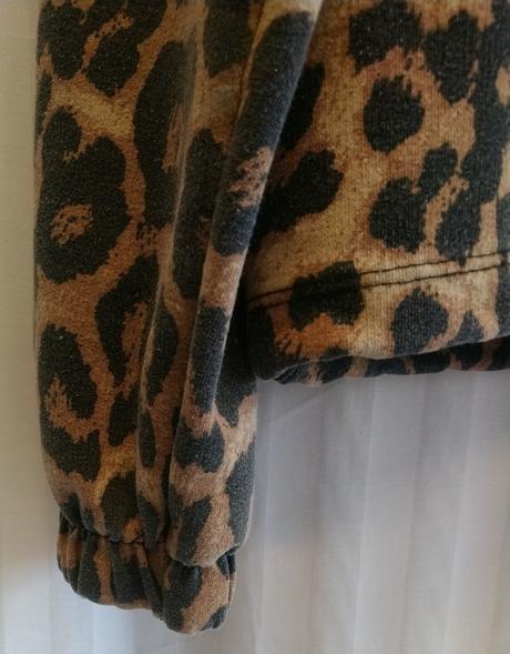 Crop tigrovaná mikina klokanka, favori, l, l