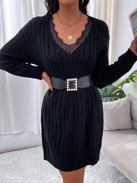 Svetríkové šaty bez opaska poštovné zdarma, l / m / s / xs