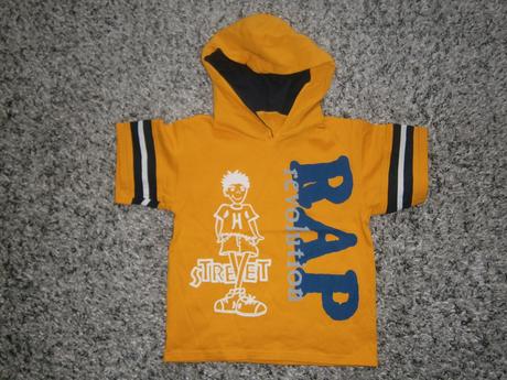 Tričko s kapucňou - 2x oblečené, 110