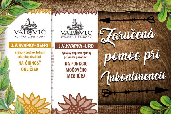 Vyhrajte balíček J.V.kvapiek - pomoc pri inkontinenčných príznakoch
