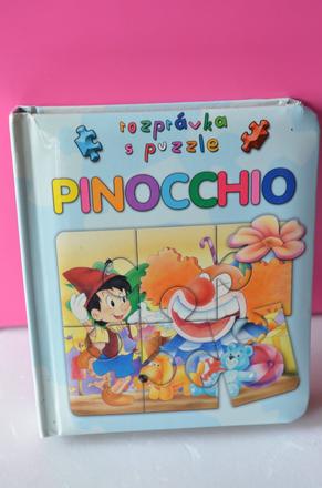 Kniha s puzzle pinocchio, 