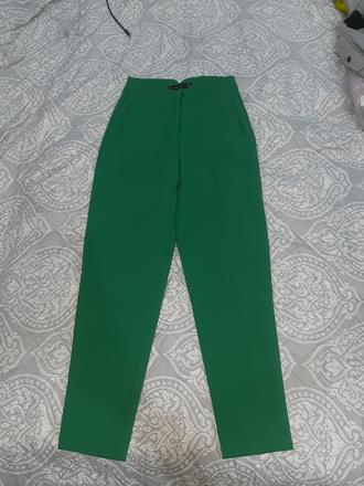 Zelené  damske nohavice, amisu,34