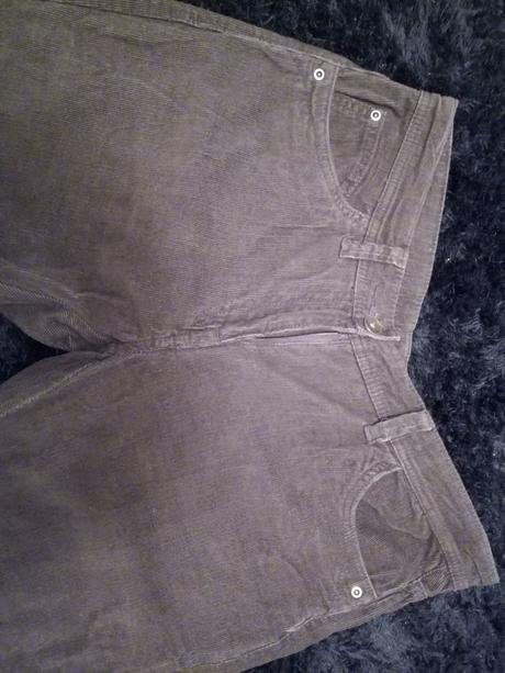 Tmavohnede mencestrove nohavice, f&f,42