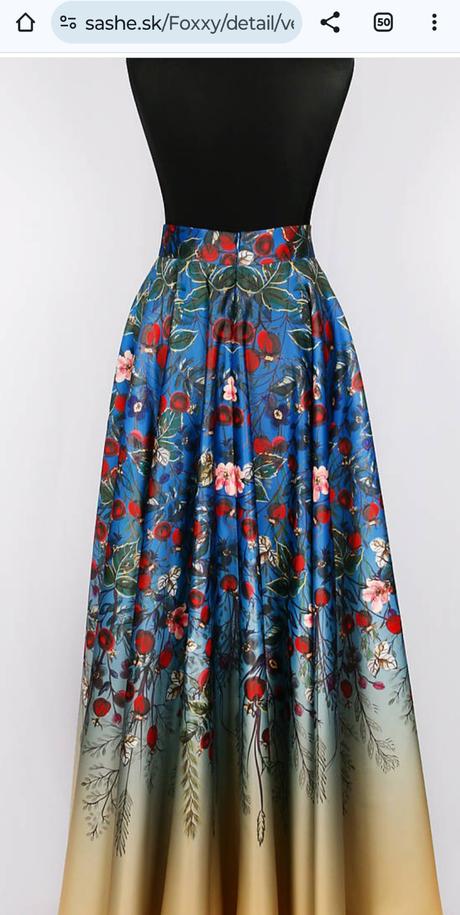 Spoločenská sukňa, s