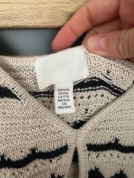 H&m pletené letné šaty, h&m,xxl
