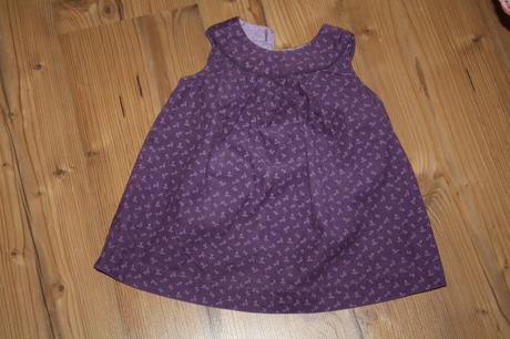 Fialové šaty, h&m,74