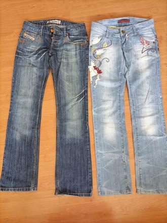 Dámske rifle s nízkym pasom, m