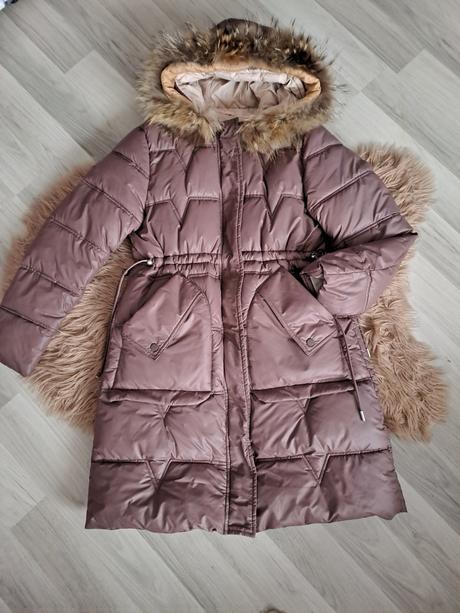 Zimná bunda s pravou kožušinou, l