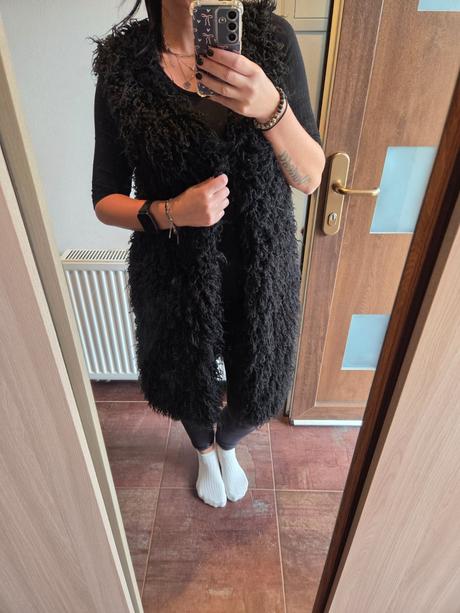 Chlpata dlha vesta, h&m,40