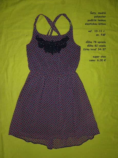 Letné šaty, f&f,146