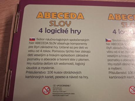 Abeceda 4 logicke hry, 