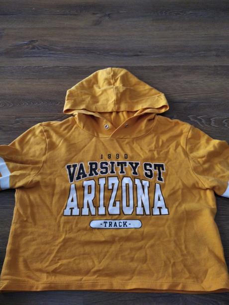 Mikina crop top voľná, new yorker,s