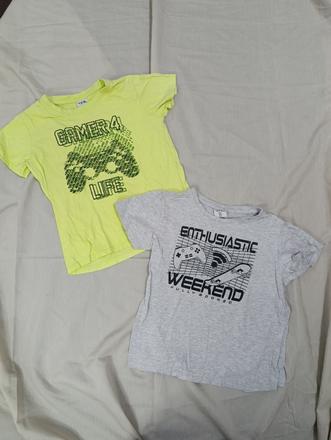 Y.f.k. set dvoch chlapčenských tričiek, 128