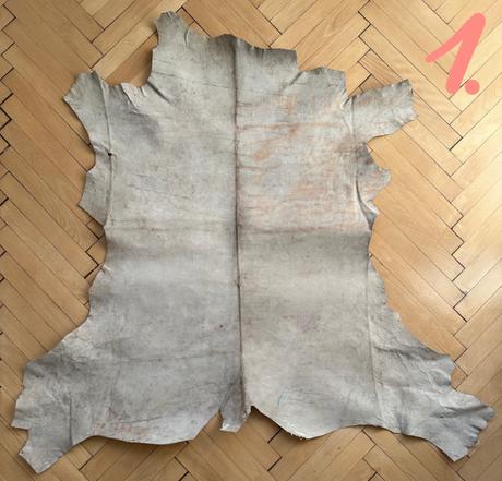 Pravá koža biela posledný kus za 20eur, 