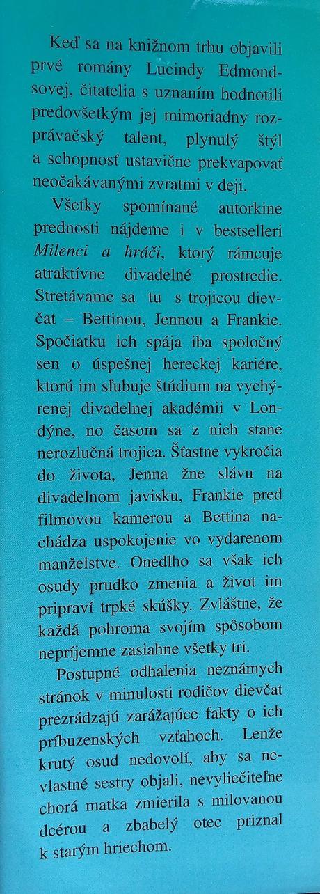 Milenci a hráči , lucinda edmonds, 