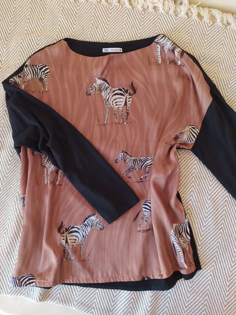 Tričko so zebrou, zara,s