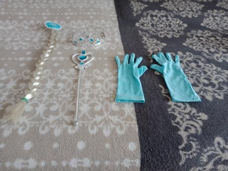 Kostým elsa+doplnky,