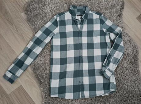 Flanelová kockovaná košeľa, 152