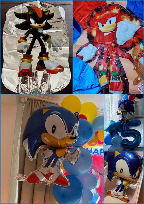 Balóny ježko sonic/knuckles/shadow- až 15/16/17/18, 