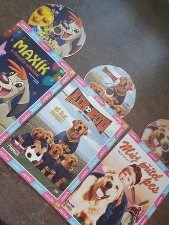 Dvd maxík, air bid, můj pritel pes,