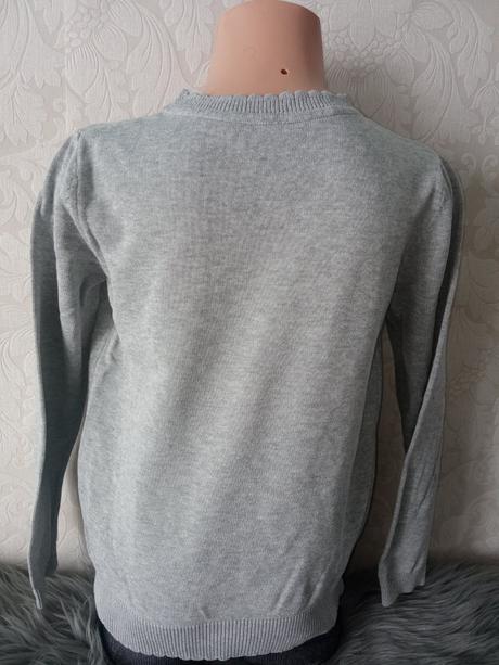 Dievčenský melírovaný sveter s flitrami, 116