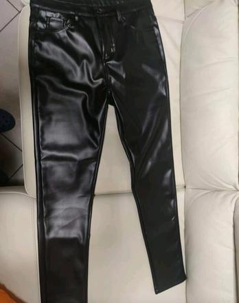 Nohavice koženkové elastické, xl