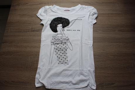 Biele tričko s nášivkou, orsay, s