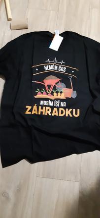 Tričko pánske, záhradka, xl