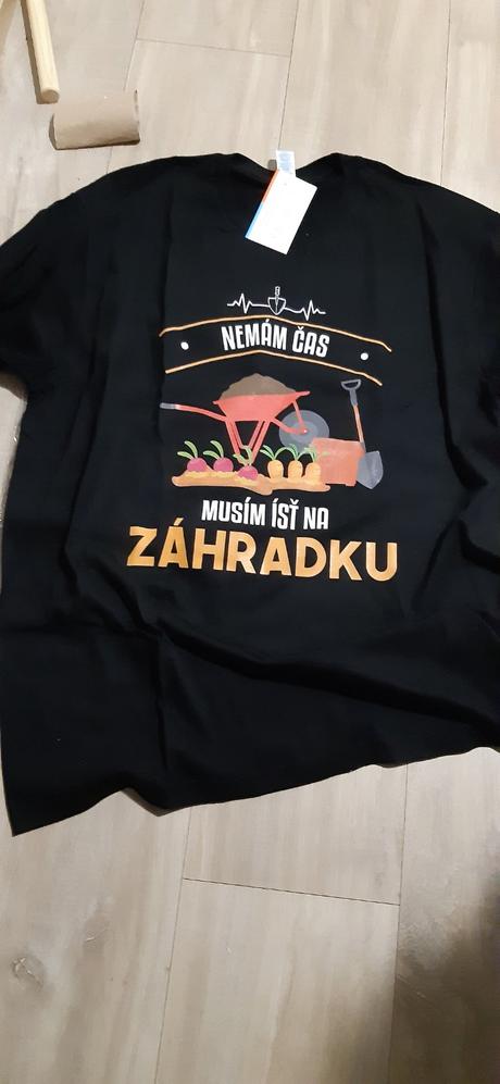 Tričko pánske, záhradka, xl