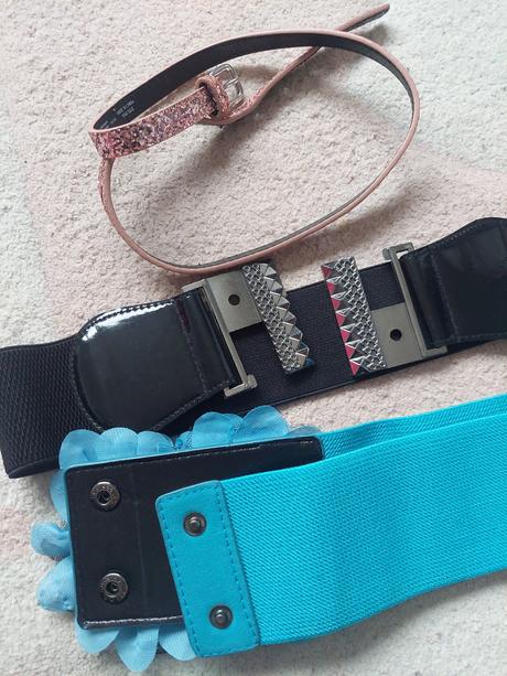 Opasok tyrkysové, čierny, ruzovy, f&f