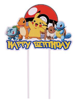 Tortový zápich pokémon 04- tz-19,