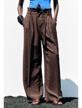 Hnede nohavice, zara,40