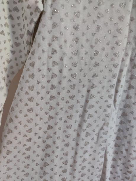 Tričko so striebornými srdiečkami, pepco,158