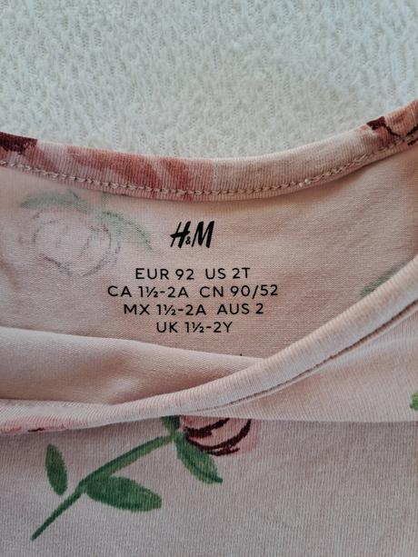 Set h&m vrubkovane tricka a saty 92, h&m,92