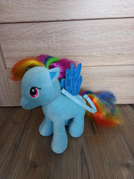 Rainbow dash plysak a kabelka v jednom,