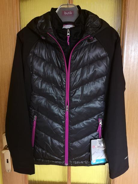 Free country dámska zateplená soft shell bunda l, l