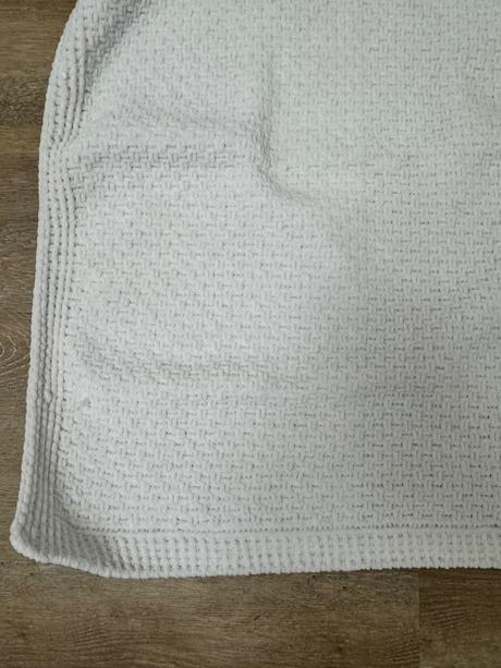 Biela puffy deka handmade,