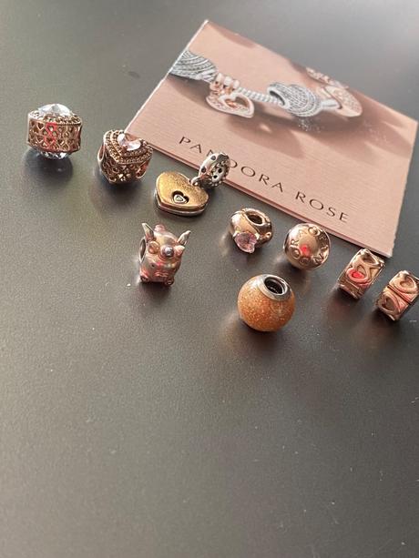 Pandora rosegold koralky, pandora