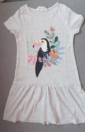Letné šaty "tukan", h&m,98