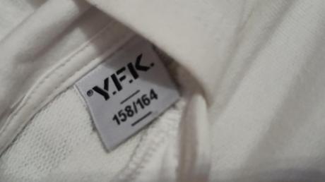 Mikina biela moderná,takmer nenosená 158/164, 164